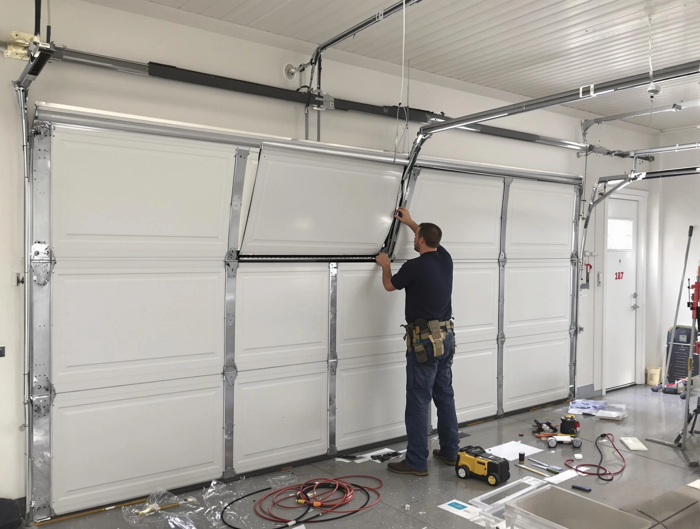 Garage Door Section Replacement in King George