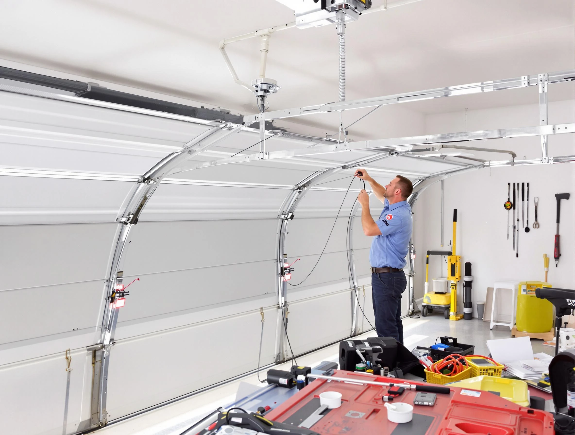Garage door cable repair service by King George Garage Door Repair in King George