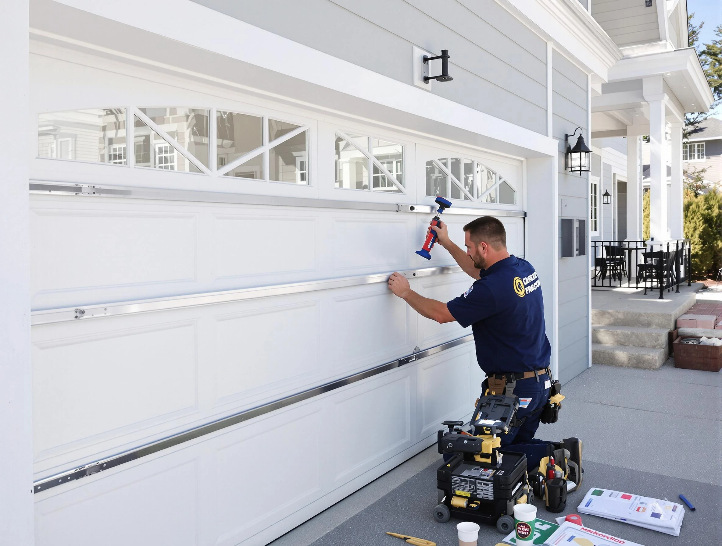 Professional garage door installation by King George Garage Door Repair in King George