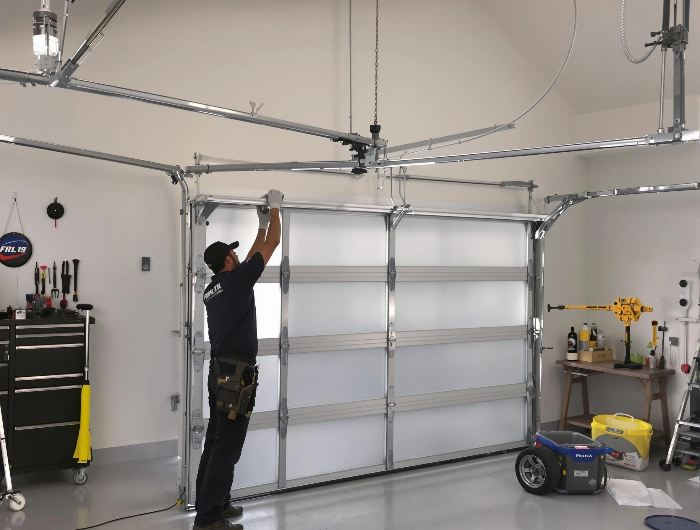 King George Garage Door Repair certified team performing precision garage door installation in King George