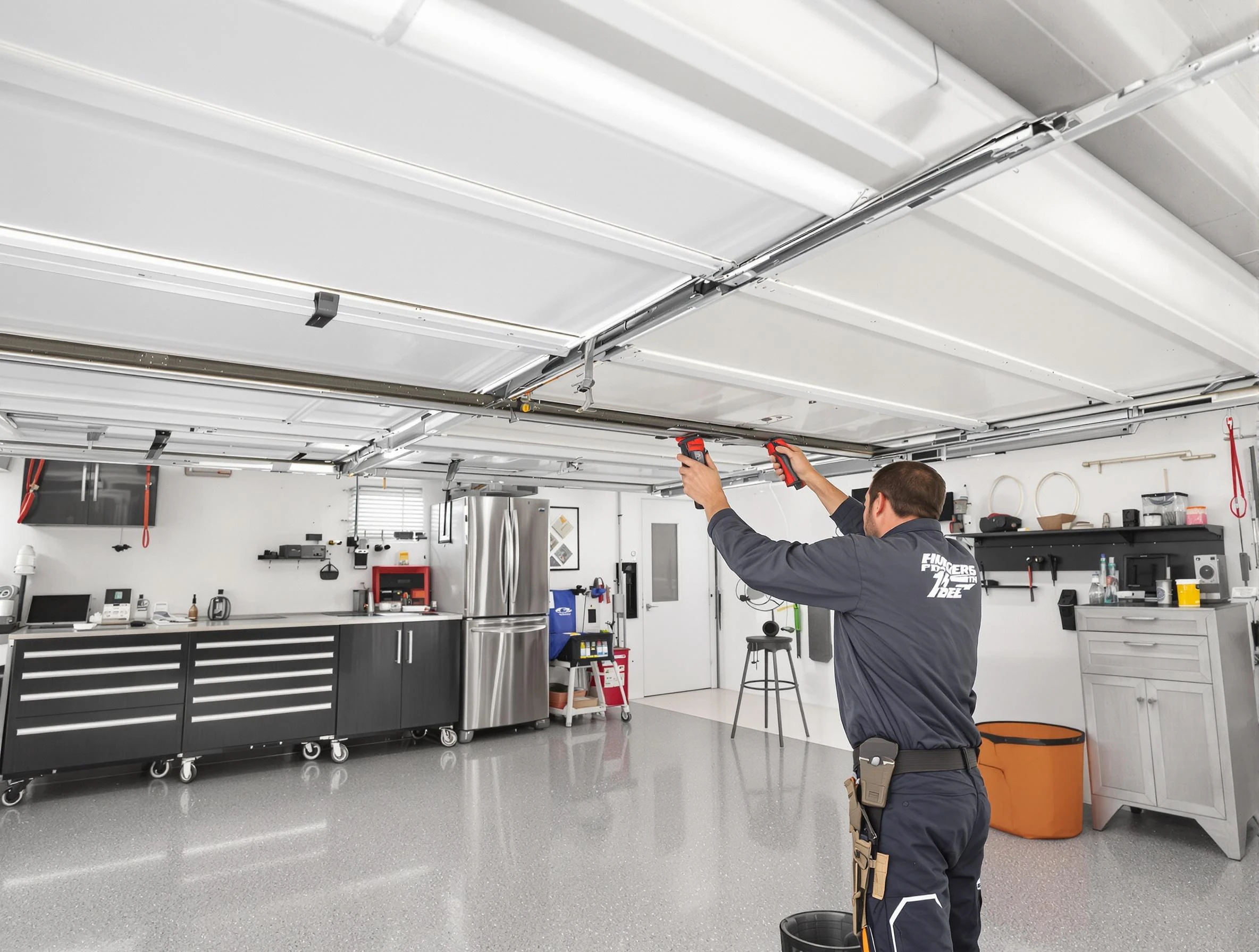 Overhead garage door repair service by King George Garage Door Repair in King George